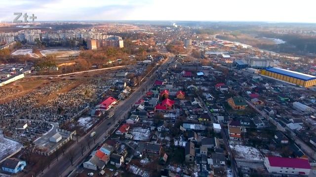 Житомир Южный с высоты птичьего полета - зима 2016 - 2017. смотреть онлайн
