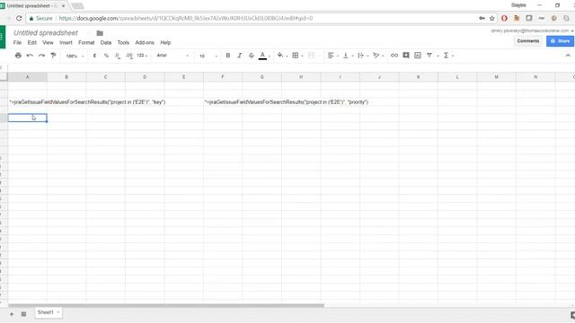 JiraReportingInGSheets (Jira Reporting in Google Sheets) Add-on for google sheets смотреть онлайн