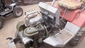 НА МИНИТРАКТОР КМЗ-012 УСТАНОВИЛИ ДВИГАТЕЛЬ УД-25.