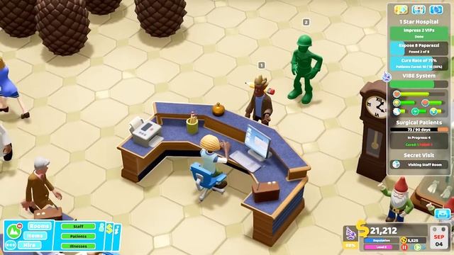 Is this really art? Three stars at Fitzpocket Academy | Two Point Hospital Culture Shock смотреть онлайн