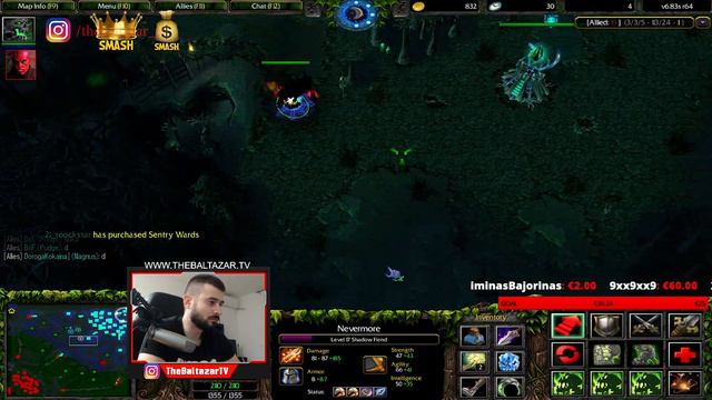 DOTA SHADOW FIEND vs VOID (MEGA CREEPS - LATE GAME) смотреть онлайн
