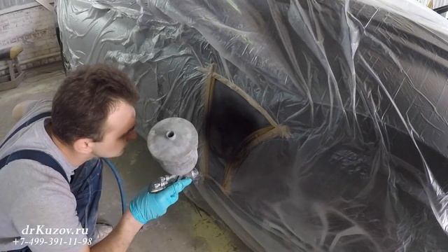 БМВ Х1 f48 2017 г.в. Покраска переднего бампера. Ремонт и покраска переднего крыла. смотреть онлайн