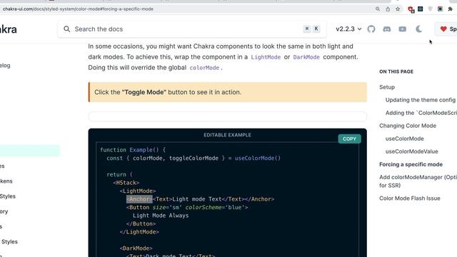 Force color mode in Chakra-UI смотреть онлайн