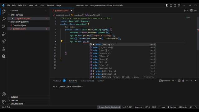 Reverse string program java ||java||code смотреть онлайн