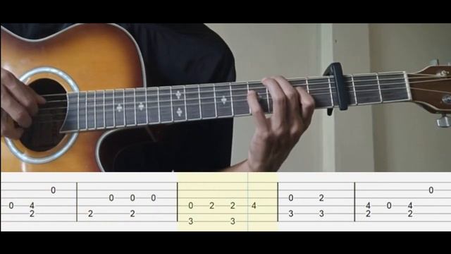Imase - Night Dancer Guitar Tutorial (Simple Tab) смотреть онлайн