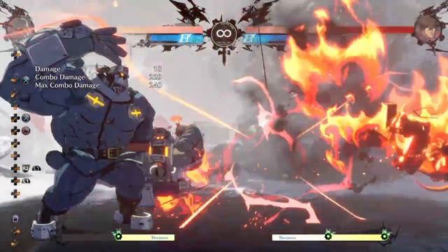 Potemkin Buster Midscreen Tension Combo into 50/50 Safe Jump Setup смотреть онлайн