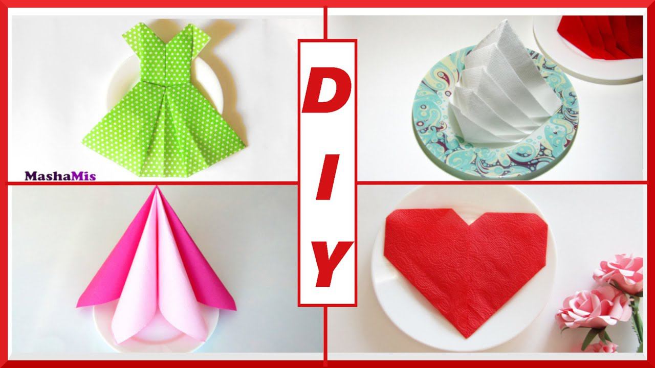 10 идей Как сложить салфетки на стол смотреть онлайн