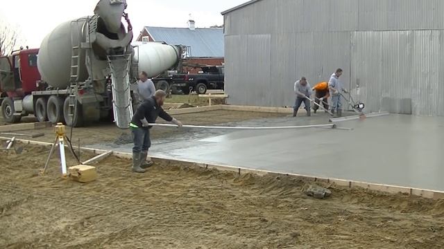 How To Pour A 60 Yard Concrete Slab In 90 Minutes смотреть онлайн