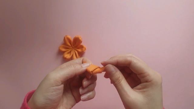 [ENG]24.ribbon camelia flower tutorial hair clip 리본공예 동백꽃 기법,매화기법 смотреть онлайн