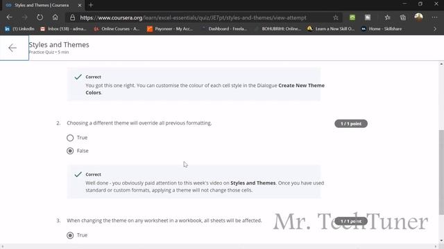 Coursera Excel Skills for Business: Essentials Week 3 Final Quiz Solutions смотреть онлайн