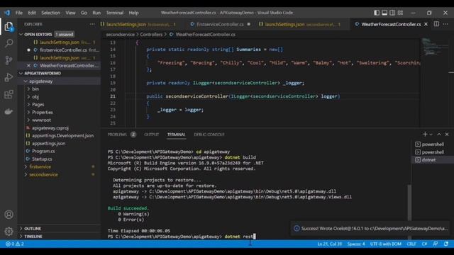 API Gateway | Ocelot | Microservices | Web API | .NET Core смотреть онлайн
