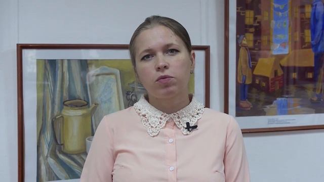 Детская художественная школа, выставка 