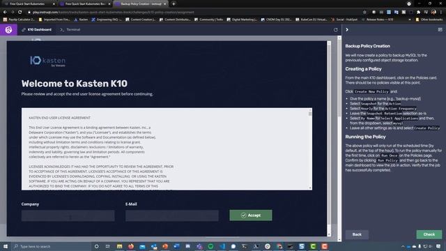 Kasten K10 Kubernetes Backup Hands-On-Lab + Free Quick Start E-Book смотреть онлайн