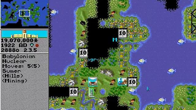 Sid Meier's Civilization (1991) - Moscow nuked смотреть онлайн