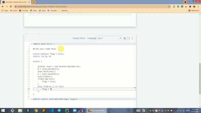 HackerRank Java Static Initializer Block problem solution in Java | Java problems solutions смотреть онлайн