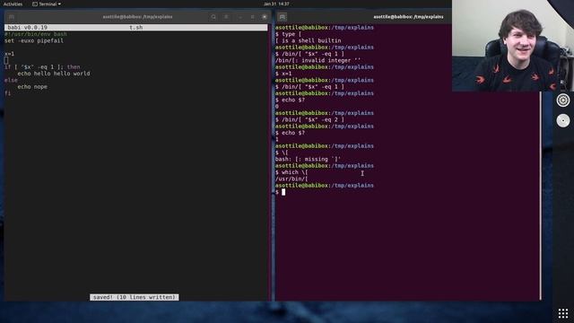 bash: /bin/[ is an executable ? (intermediate) anthony explains #227 смотреть онлайн
