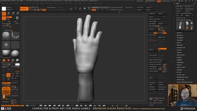 Brendon Isaiah Bengtson - Character & Prop Art for Video Games Broadcast #1 смотреть онлайн