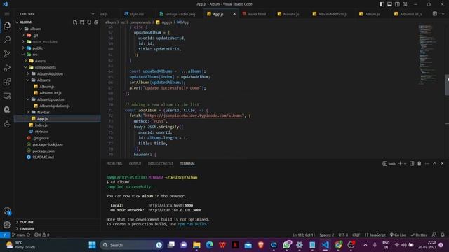 React album App-(Coding Ninjas Skill Test) смотреть онлайн