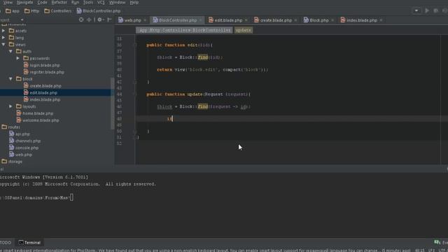 Laravel доделываем CRUD. смотреть онлайн