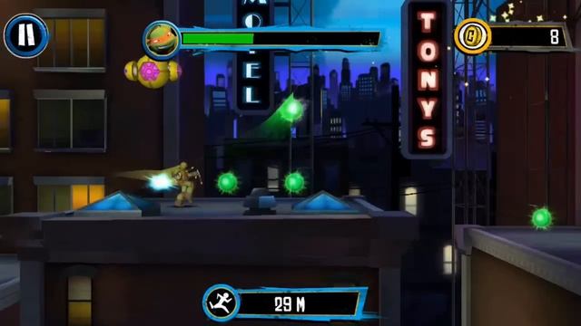 Teenage Mutant Ninja Turtles: Rooftop Run - iPhone/iPod Touch/iPad - Gameplay HD смотреть онлайн