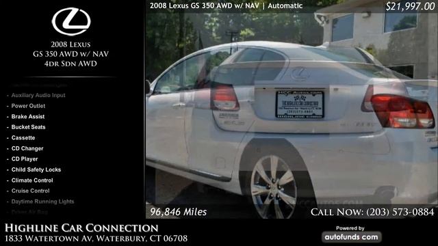 Used 2008 Lexus GS 350 | Highline Car Connection, Waterbury, CT - SOLD смотреть онлайн