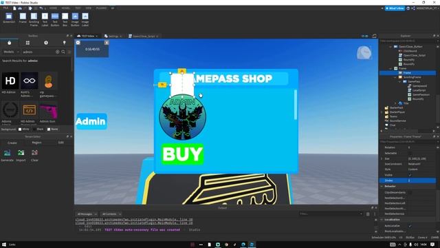 How to make ADMIN Gamepass in Roblox Studio (*Working 2022*) смотреть онлайн