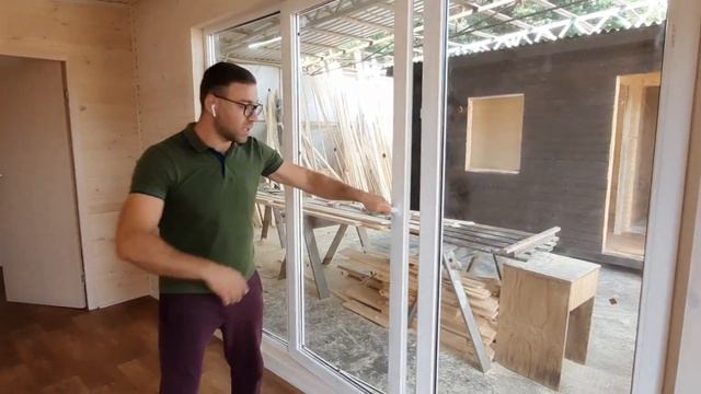 дачный домик с панорамными окнами, бытовка на дачу. смотреть онлайн