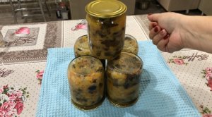 Солянка грибная с капустой  на зиму