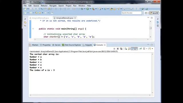 java.util.Arrays.binarySearch(char[] a, int fromIndex, int toIndex, char key) смотреть онлайн