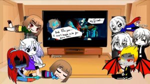 Реакция undertale на комикс DustTale + ???/gacha life/