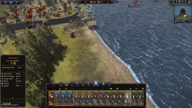 THRONES OF BRITANNIA - EPIC AMPHIBIOUS SIEGE BATTLE (Land/Naval Battle Gameplay - Gaels vs. Vikings смотреть онлайн