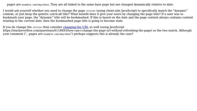 Google showing dynamic page title set by JavaScript rather than the static title embedded in the... смотреть онлайн