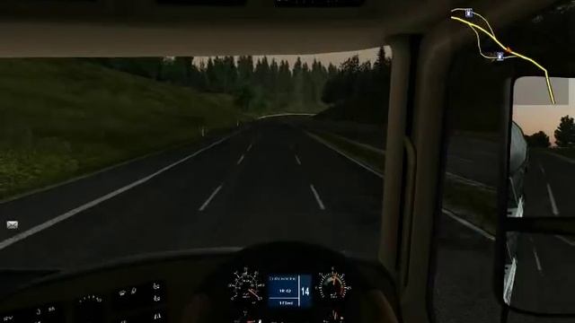 UK Truck Simulator Gameplay - Mercedes Benz Actros V8 Engine смотреть онлайн