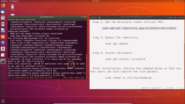 How to Install Wireshark on Ubuntu 18.04 LTS? смотреть онлайн