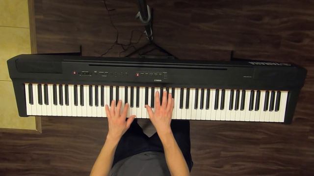 Learning To Play Moonlight Sonata Second Movement on a Yamaha P-125 Piano Part 1 смотреть онлайн