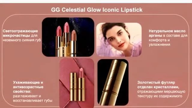 Губная помада с эффектом звездного мерцания Giordani Gold Iconic смотреть онлайн