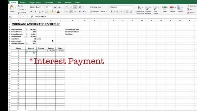 How to Make a Mortgage Amortization Table in Excel (or just download the one I made) смотреть онлайн