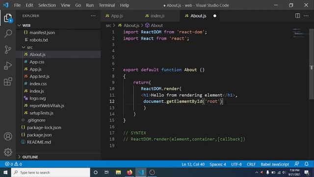 How to render multiple elements in react | react render element in hindi | react render tutorial смотреть онлайн