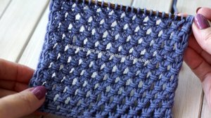 Потрясающий узор! Ажурная сеточка с обвитыми петлями