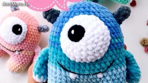 Амигуруми: схема Монстрики Цветастики. Игрушки вязаные крючком - Free crochet patterns.