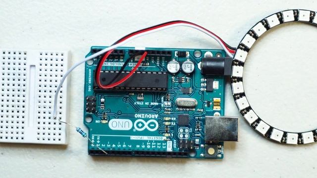 How to light up WS2812 LED Ring with Arduino in 2 mins смотреть онлайн