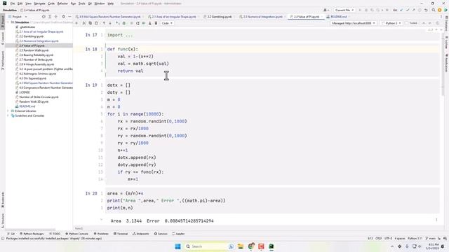 Determination of value of PI using Monte Carlo Method | Simulation and Modeling смотреть онлайн