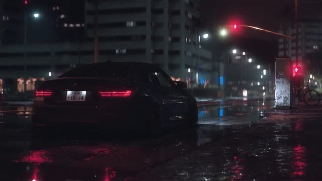 4K BMW M4 Night Rain - Relaxing Live Wallpaper смотреть онлайн