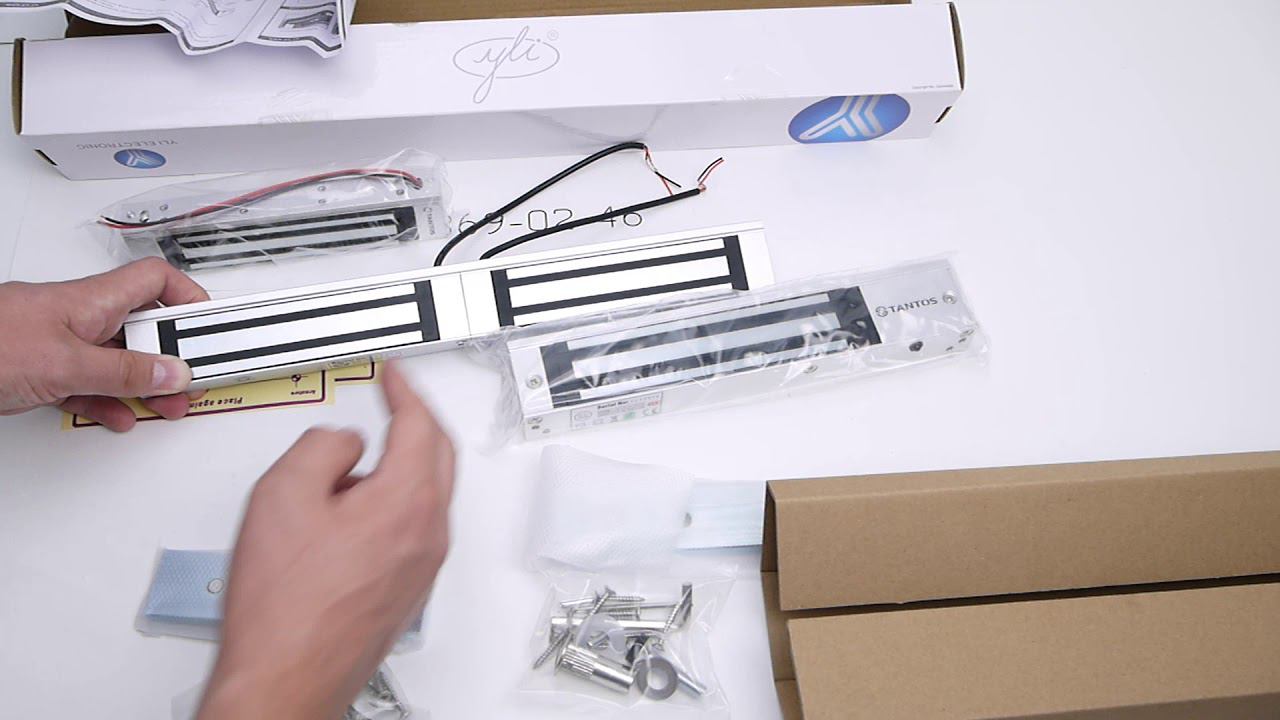 YLI YM-180D Электромагнитный замок на двухстворчатые двери смотреть онлайн