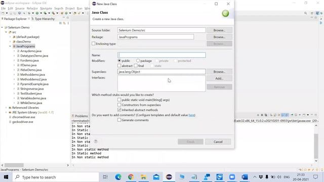Static and Non Static Methods in Selenium Java смотреть онлайн