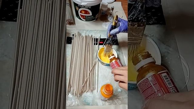 Бумажная лоза.... Красим бумажные трубочки... Как покрасить в белый цвет..бумажные трубочки.. смотреть онлайн