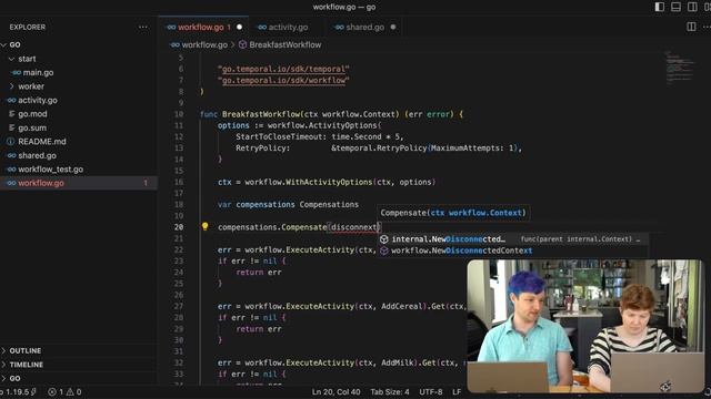 Temporal Unscripted: Compensating Transactions (part of Saga Pattern) in Go смотреть онлайн