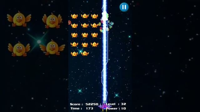 Chicken Shooter: Space Defense android game level 32 смотреть онлайн