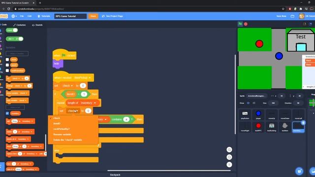 Items And Inventory Management | How To Make An RPG Game In Scratch | Ep 3 смотреть онлайн