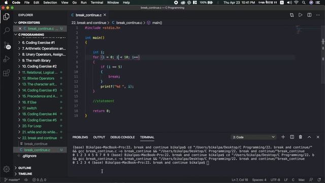Break and Continue Statements | C Programming Tutorials in Nepali #22 смотреть онлайн